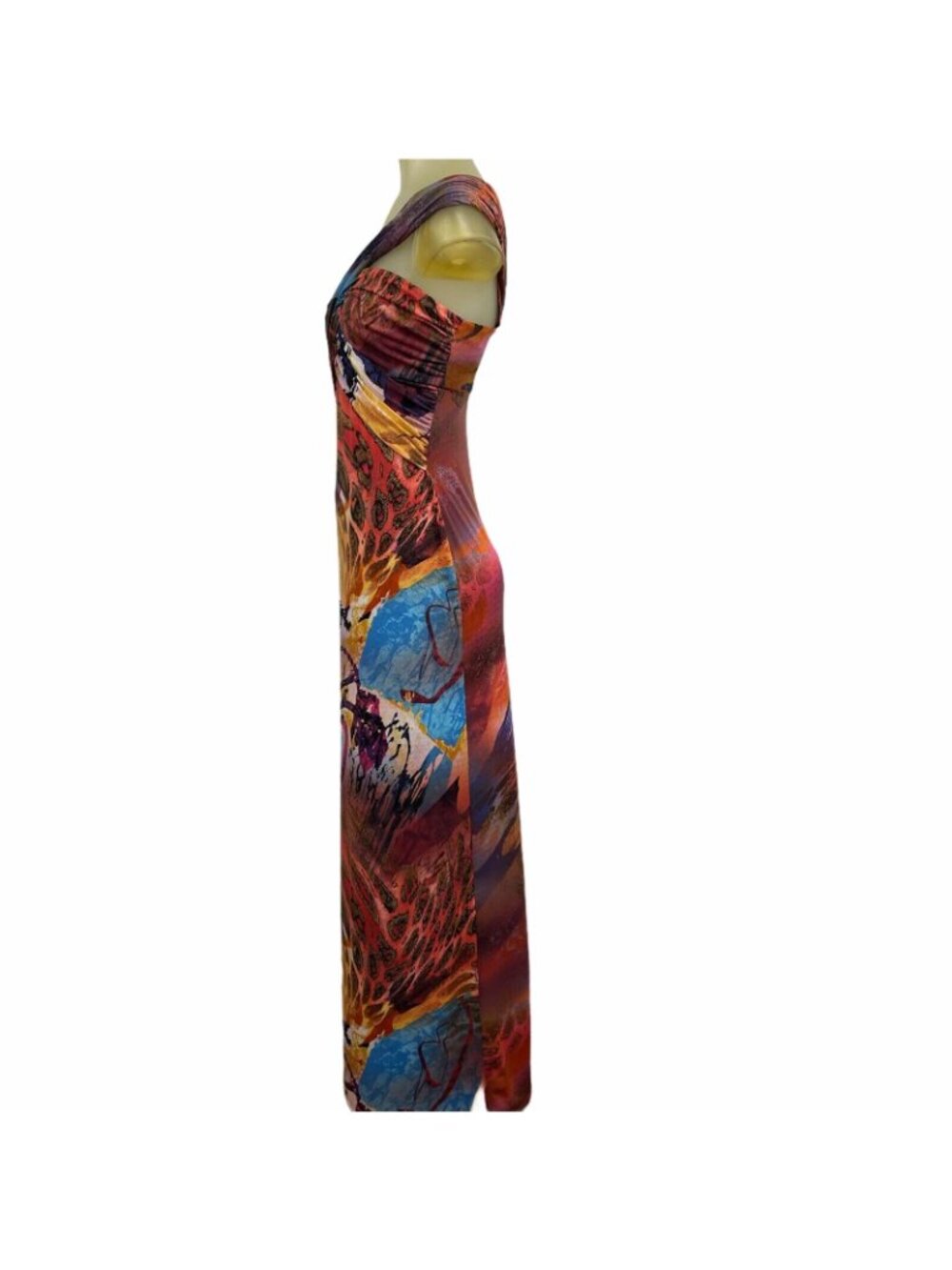 J abstract animal print maxi dress off the shoulder size small Women’s new￼ $98 - Picture 3 of 5